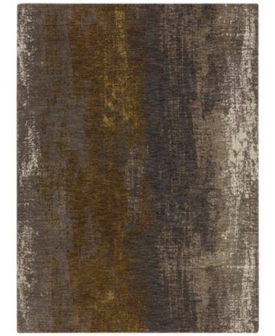 Karastan Enigma Aura Desert 2'4" X 7'10" Runner Rug In Smokey Gray