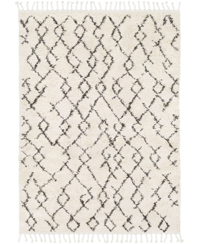 Surya Berber Shag Bbe-2301 Charcoal 3'11" X 5'7" Area Rug