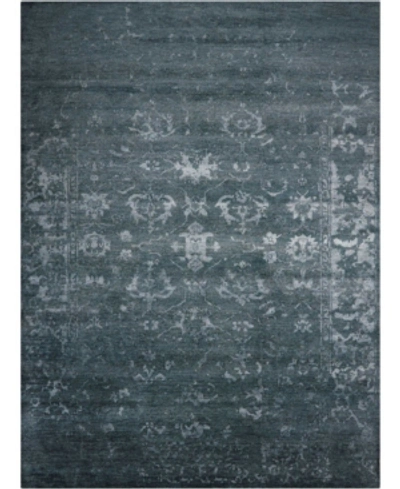 Nourison Silk Shadows Sha15 Blue And Gray 9'9" X 13'9" Area Rug In Blue/ Gray