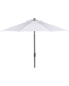 Safavieh Up Resistant Ortega 9ft Auto Tilt Crank Umbrella In White
