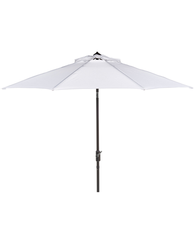 Safavieh Up Resistant Ortega 9ft Auto Tilt Crank Umbrella In White