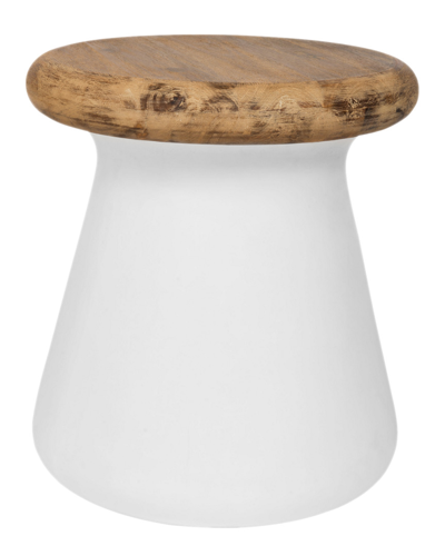 Safavieh Morlie Outdoor Accent Table In Ivory