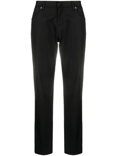 Tom Ford High-rise Straight-leg Trousers In Black