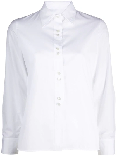 Maison Margiela Shirt With Buttoned Cuffs In White