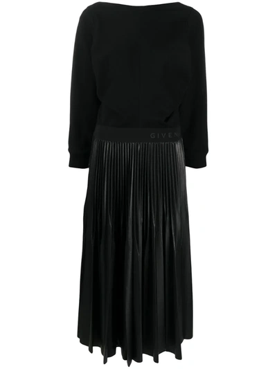Givenchy Dress With Pleated Skirt In Black