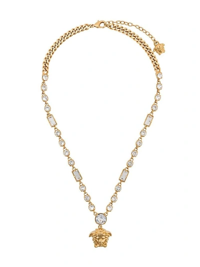 Versace Medusa Head Charm Necklace In Gold Colour