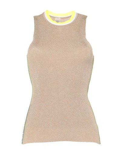 C-clique Tank Tops In Beige