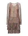Mes Demoiselles Short Dresses In Military Green