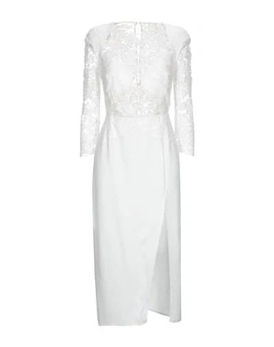 Elisabetta Franchi 3/4 Length Dresses In White