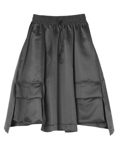 Hache Midi Skirts In Grey