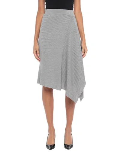 Pinko Midi Skirts In Grey