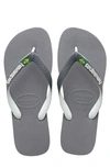 Havaianas Havianas Brasil Mix Flip Flops In Gray