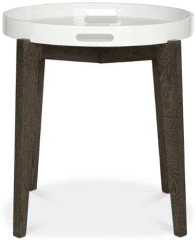 Safavieh Ben End Table In White And Brown