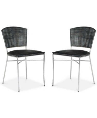 Safavieh Honner Set Of 2 Dining Chairs In Black