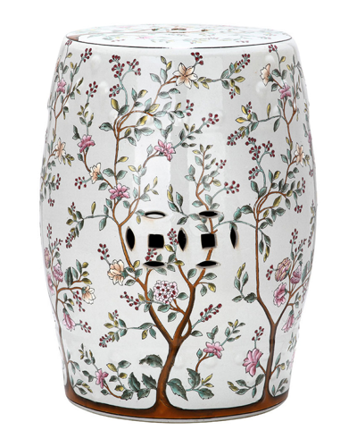 Safavieh Blooming Tree Garden Stool In White