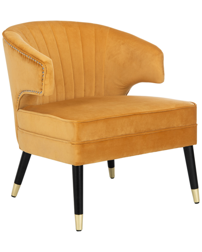 Safavieh Stazia Wingback Accent Chair In Marigold