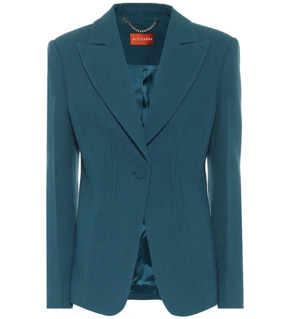 Altuzarra Eleanor Peak-lapel Wool Jacket In Blue