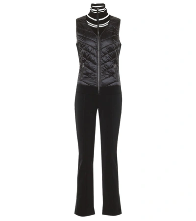 Bogner Carys Quilted Shell And Ponte Ski Suit In Black