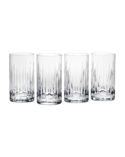 Reed & Barton Soho Highball Glasses, Set Of 4 In Clear