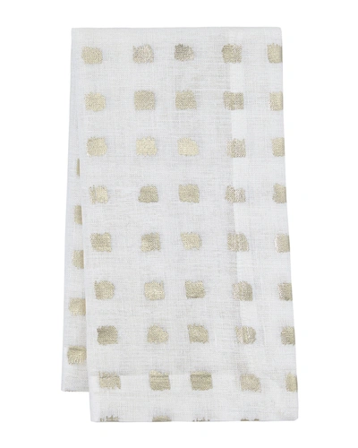 Mode Living Antibes Napkins, Set Of 4 In Gold