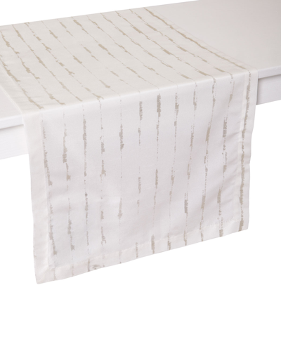 Mode Living Cannes Table Runner, 16 X 90 In Silver