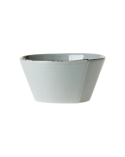 Vietri Lastra Stacking Cereal Bowl, Grey In Grey