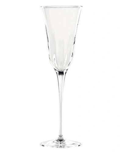 Vietri Optical Clear Champagne Flute In Multi