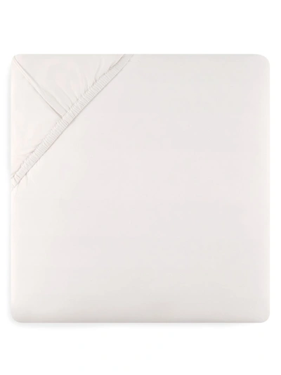 Sferra Celeste Fitted Sheet, Twin In Silver Sage