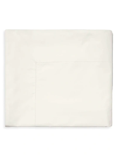 Sferra Giza 45 Percale Queen-size Flat Sheet In Ivory