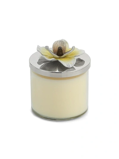 Michael Aram Magnolia Candle In Silver/yellow
