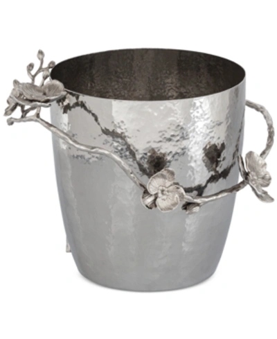 Michael Aram White Orchid Champagne Bucket In Silver
