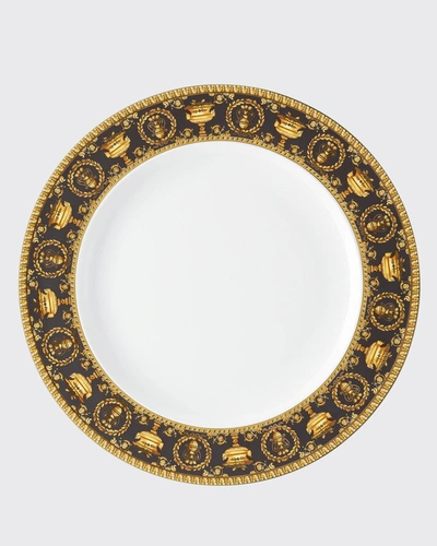 Versace By Rosenthal I Love Baroque Nero Dinner Plate In Black
