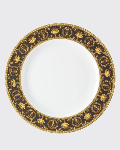 Versace By Rosenthal I Love Baroque Nero Dinner Plate In Black/gold