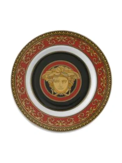 Versace Medusa Red Bread & Butter Plate In Pattern