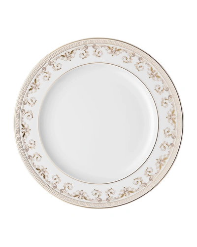 Versace Medusa Gala Dinner Plate In White/gold