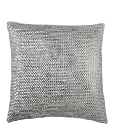 Donna Karan Collection Luna Sequin Decorative Pillow Bedding In Platinum