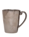 Juliska Pewter Stoneware Mug In Grey