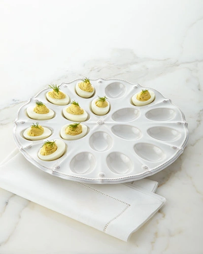 Juliska Berry & Thread 13" Deviled Egg Platter - Whitewash