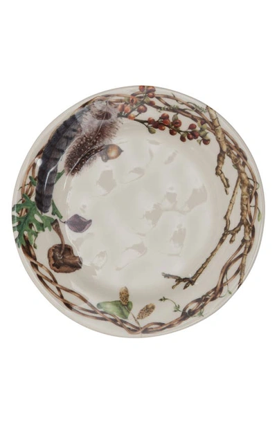 Juliska Set Of 4 Forest Walk Ceramic Party Plates In Multi