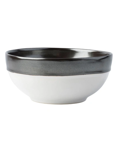 Juliska Emerson Pewter Cereal/ice Cream Bowl In White/pewter