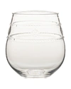 Juliska Isabella Acrylic Stemless Wine Glass In Clear