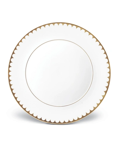 L'objet Aegean Filet Gold Dinner Plate In White/24k Gold