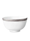 L'objet Corde Porcelain Cereal Bowl In Platinum