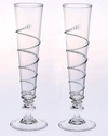 Juliska Amalia Champagne Flutes/set Of 2 In Clear