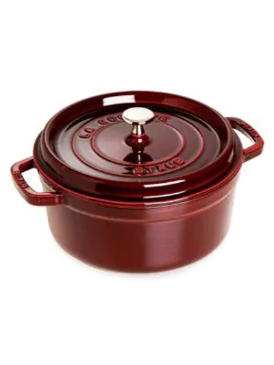 Staub 9-quart Round Dutch Oven In Grenadine