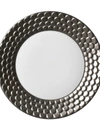 L'objet Aegean Platinum Bread Plate In White/platinum