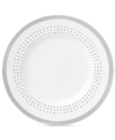 Kate Spade New York Charlotte Street East Grey Collection Accent Plate In White