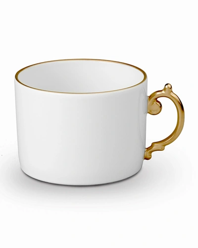 L'objet Aegean Gold Teacup In White/24k Gold