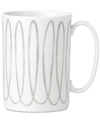 Kate Spade New York Charlotte Street West Grey Collection Mug In White