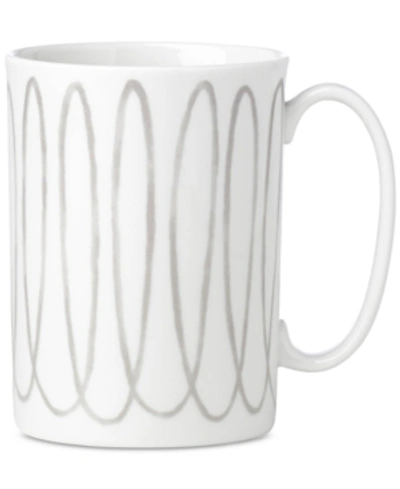 Kate Spade New York Charlotte Street West Grey Collection Mug In Gray West